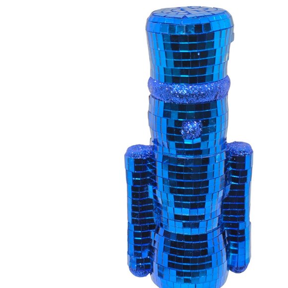 Ashland Other - Ashland Blue Mirror Ball & Glitter Disco 13" Nutcracker Tabletop Decor NEW